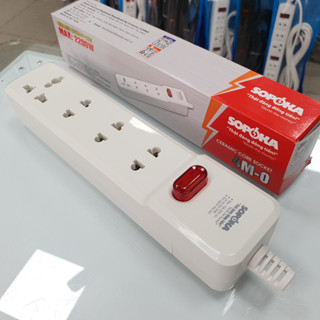 Ổ cắm điện 4 lỗ Không Dây 2200W lõi sứ chịu nhiệt 4M-0 SOPOKA