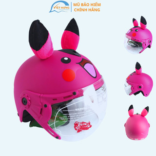 Nón bảo hiểm trẻ em siêu đẹp - VS103KS pikachu hồng