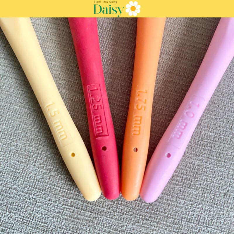 Kim Móc Len Cán Nhựa Dẻo Size từ 1mm-1.75mm