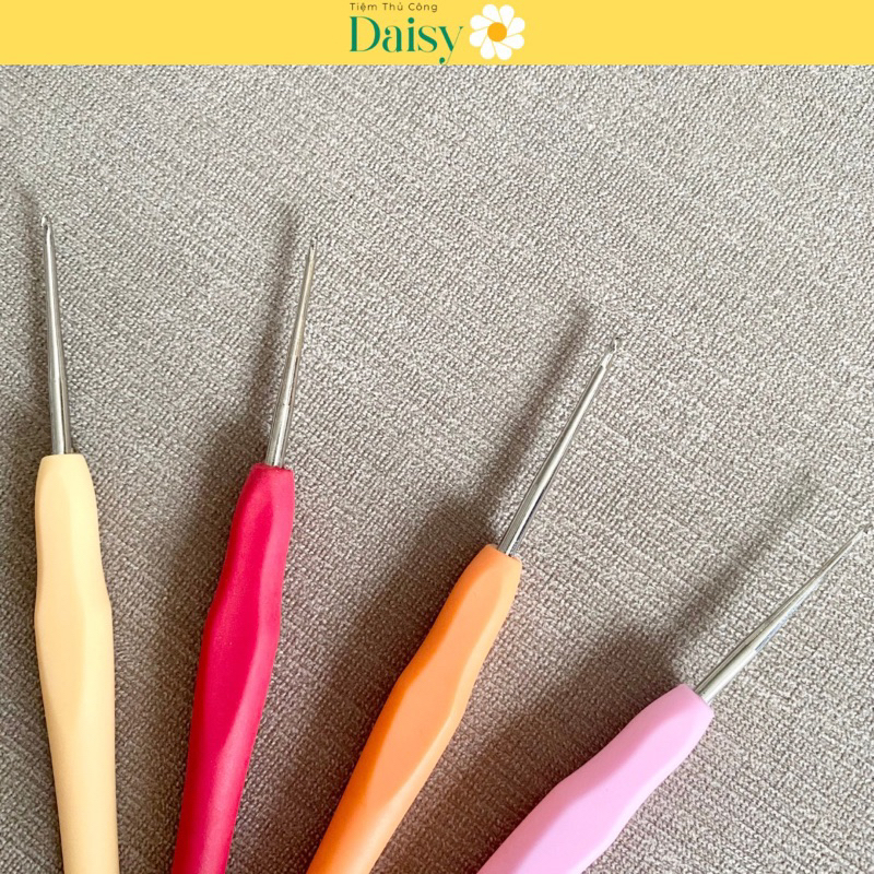 Kim Móc Len Cán Nhựa Dẻo Size từ 1mm-1.75mm