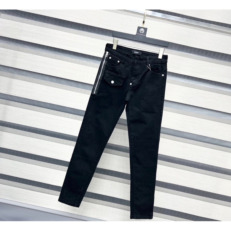 Quần Jeans AMIRI khoá zip sườn Hàng 4cuc Hàng Hottrend 2023
