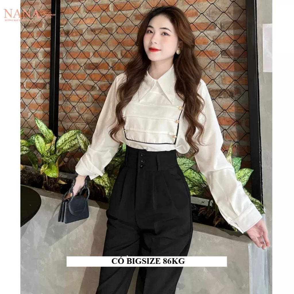 Quần Tây Đi học 3 Khuy dáng Baggy, Lưng cao, Chun sau lưng, Vải Tuyết mưa cao cấp, có bigsize 90kg