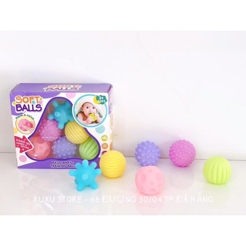 Bộ 6 bóng gai kích thích đa giác quan cho bé