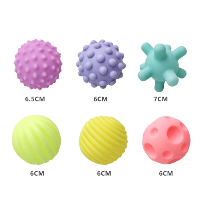 Bộ 6 bóng gai kích thích đa giác quan cho bé