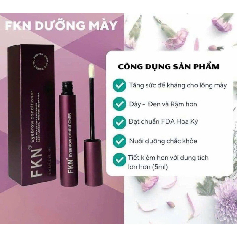 Dưỡng mi mày ngày và đêm Dưỡng Mi Chính Hãng FKN, Serum Dưỡng Mày Combo 3 lọ 2023
