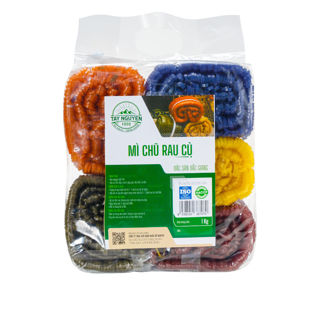 Combo 2 Kg Mỳ Chũ Rau Củ Hữu Cơ  - Tây Nguyên Food