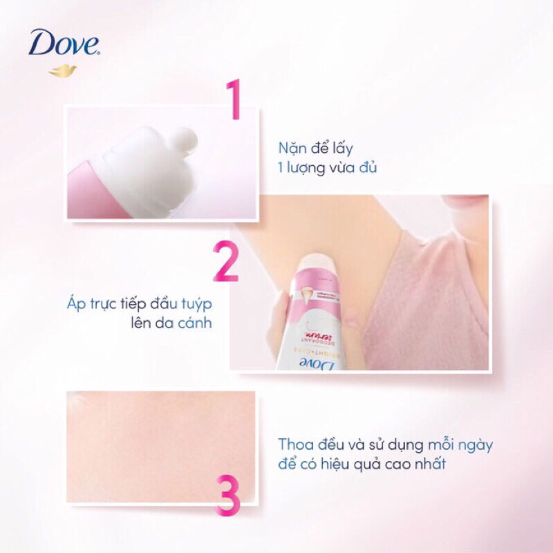 Serum ngăn mùi dưỡng sáng da cao cấp Dove Deodorant Dry 40ml giúp ngăn mồ hôi mang đến hương thơm dịu nhẹ cho nách 48h