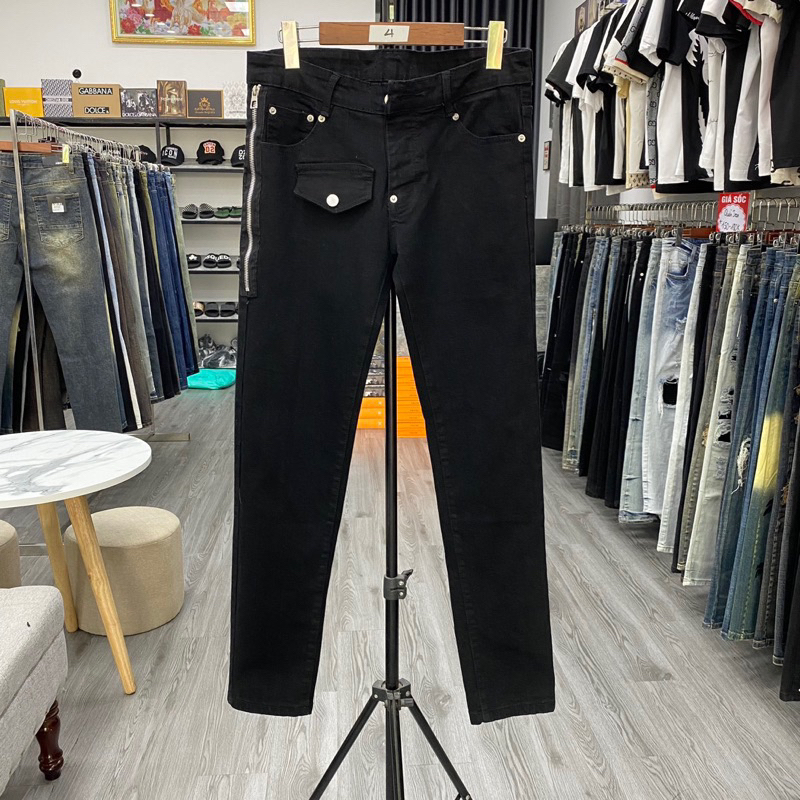 Quần Jeans AMIRI khoá zip sườn Hàng 4cuc Hàng Hottrend 2023