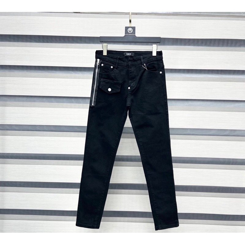 Quần Jeans AMIRI khoá zip sườn Hàng 4cuc Hàng Hottrend 2023