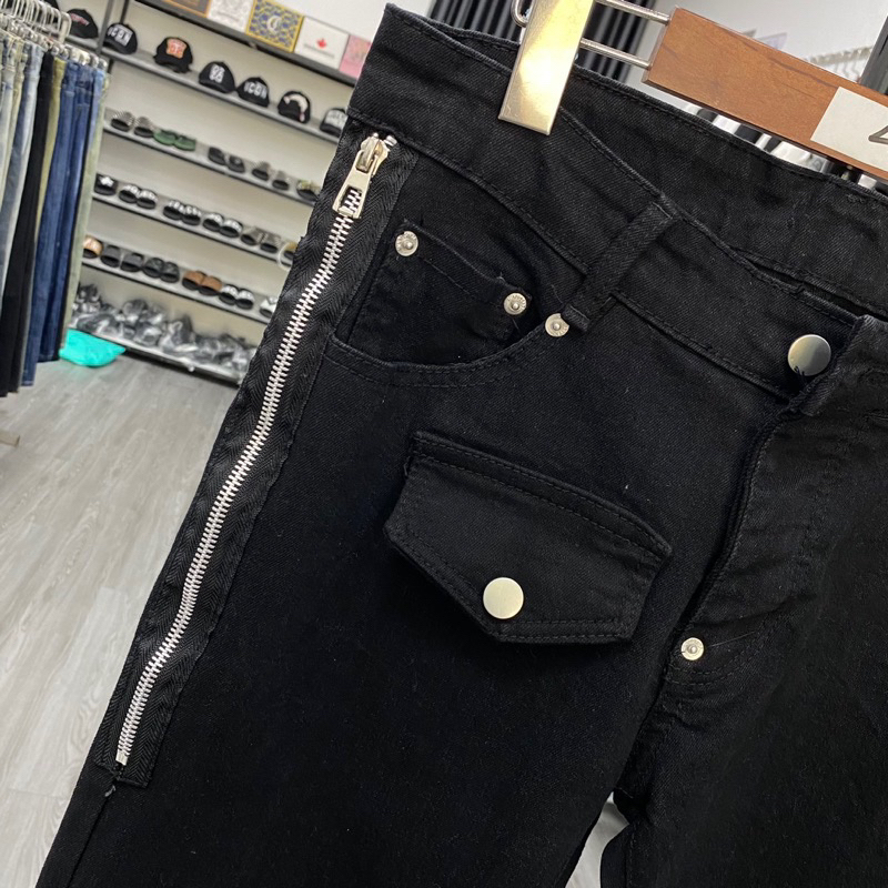 Quần Jeans AMIRI khoá zip sườn Hàng 4cuc Hàng Hottrend 2023