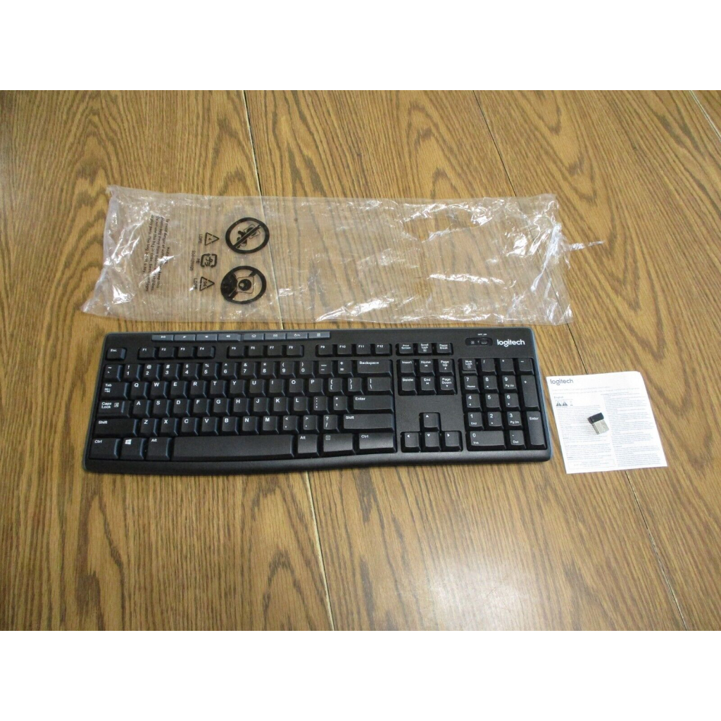 Bàn phím Logitech K270 Không dây Usb Wireless, chống đổ tràn, Full-size có 104 phím, kích thước đầy đủ