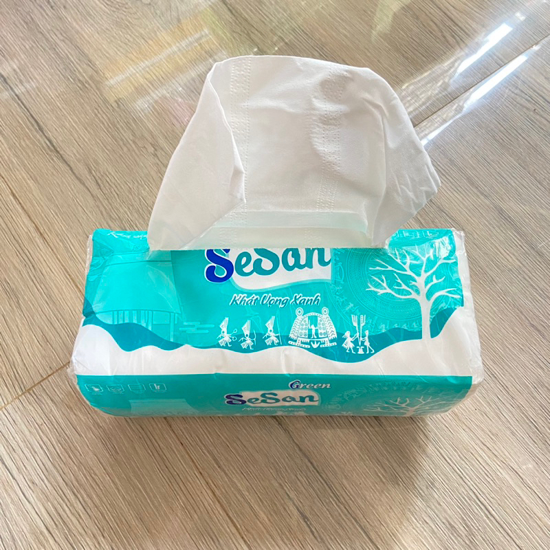 Khăn giấy rút Sesan 100 tờ/ gói 2 lớp dày dặn - Hàng siêu tốt