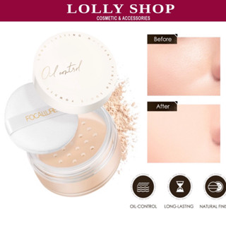  Phấn Phủ Dạng Bột Focallure Oil Control Kiềm Dầu Cho Lớp Trang Điểm Mượt Mà Tự Nhiên 12g 