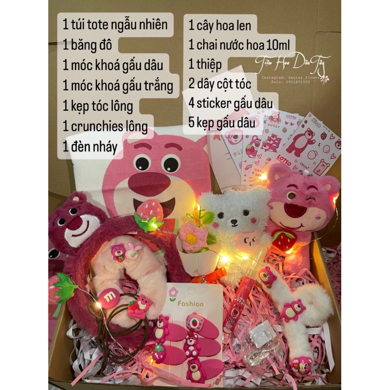 HỘP QUÀ TẶNG GẤU DÂU - HỘP QUÀ SINH NHẬT- VALENTINE - 20/10 - 8/3 - 1/6 ..