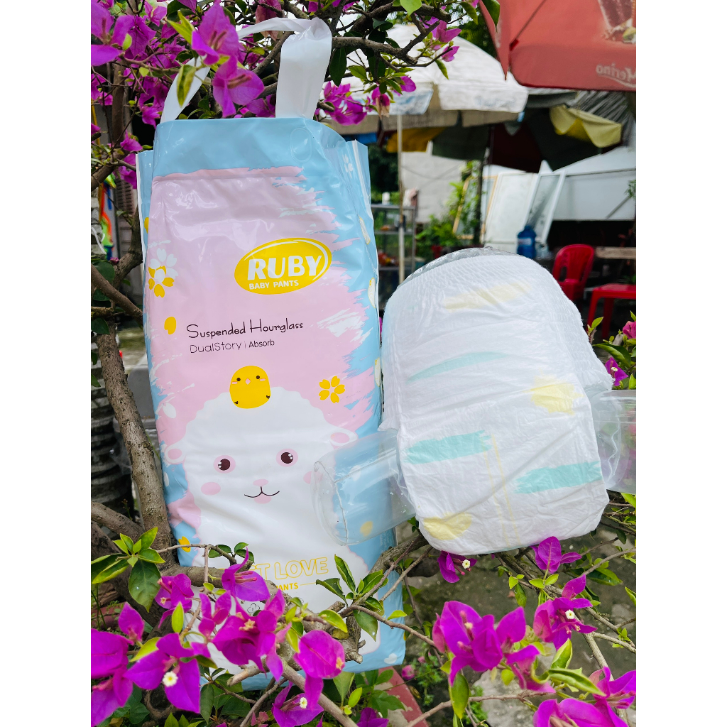 Tã/Bỉm Quần RUBY đủ size M100/L100/XL100/XXL100/XXXL100/XXXXL100 Shop Bé Ngoan