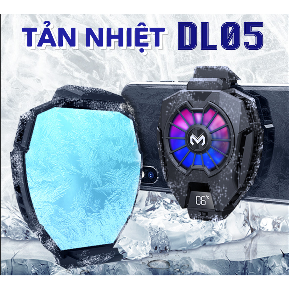 Quạt tản nhiệt điện thoại sò lạnh Memo DL05-Công nghệ sò lạnh,làm mát cực nhanh mimedia