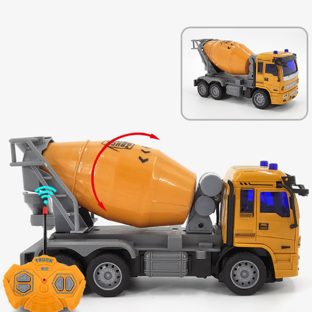 Xe Công Trình Điều Khiển Từ Xa 4 kênh Có Pin Sạc