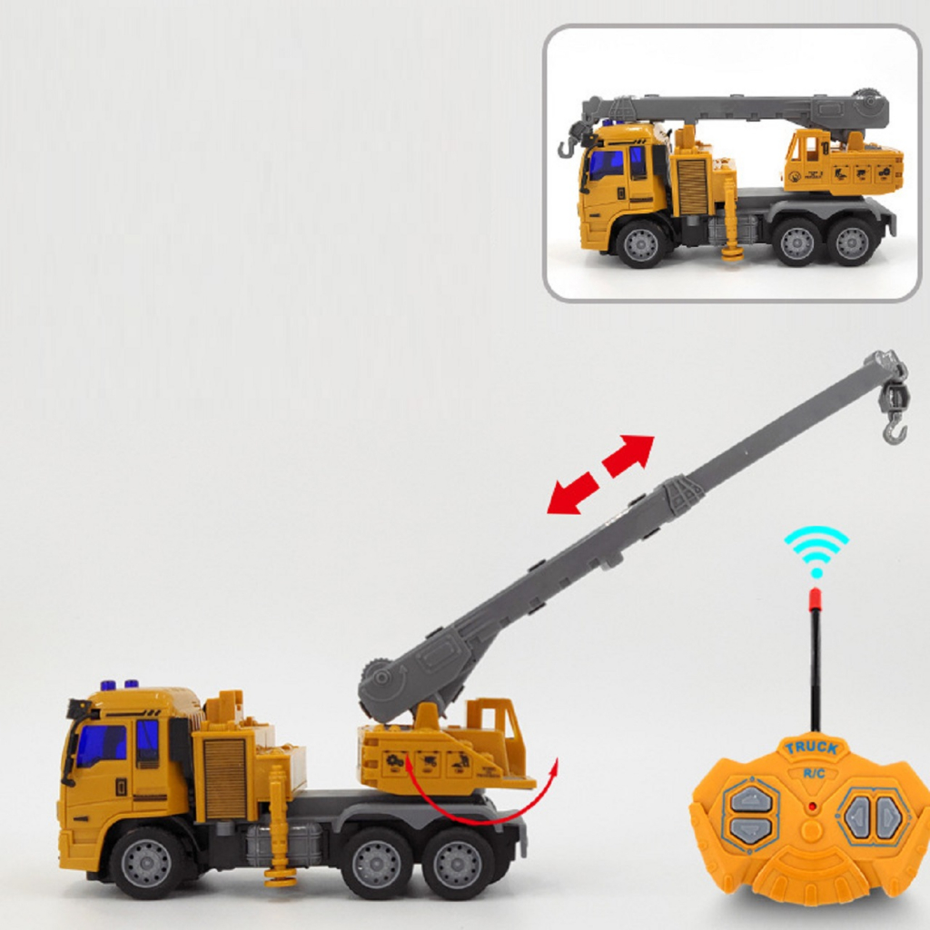 Xe Công Trình Điều Khiển Từ Xa 4 kênh Có Pin Sạc