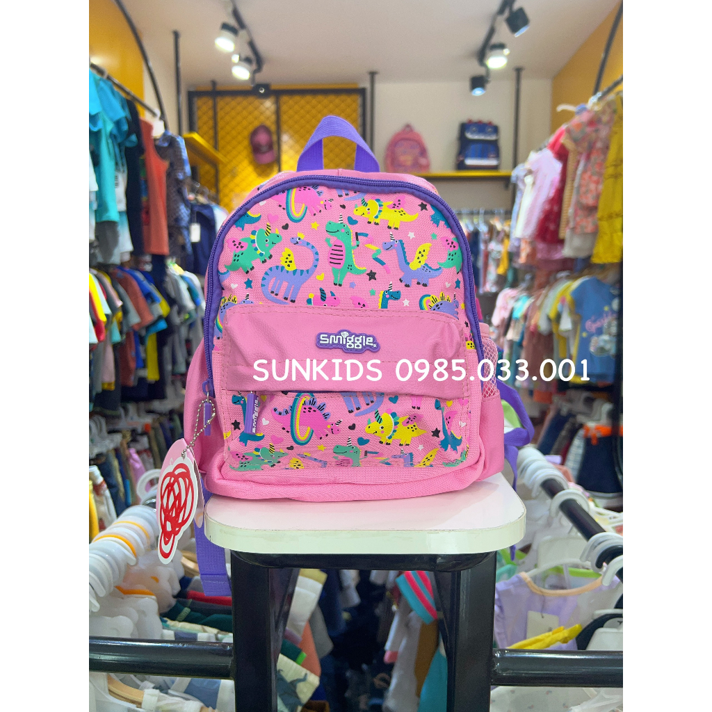 Ba lô mầm non bé trai bé gái đi học Smi.ggle xuất xịn