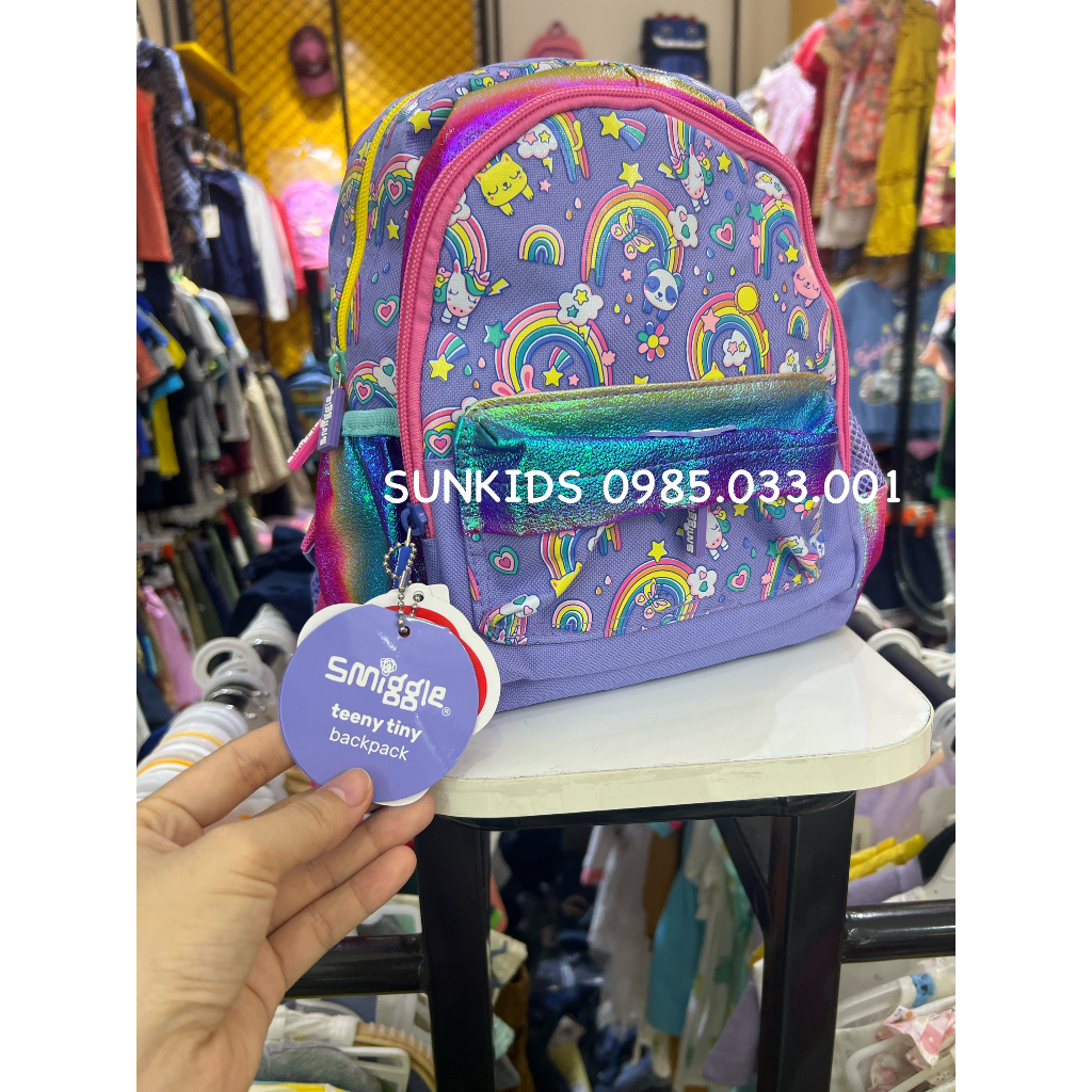 Ba lô mầm non bé trai bé gái đi học Smi.ggle xuất xịn