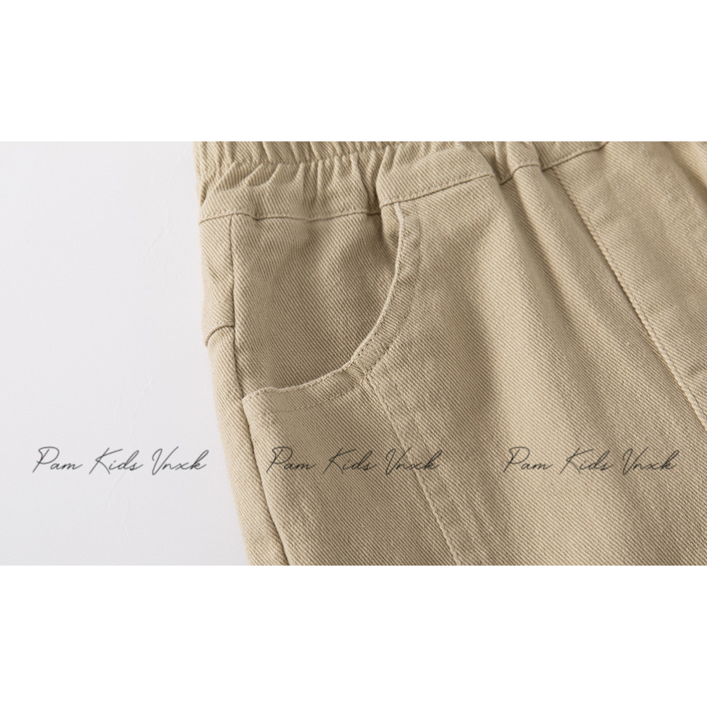 P335  Quần kaki dài bé trai vải siêu mềm, lưng thun co giãn form quần siêu đẹp