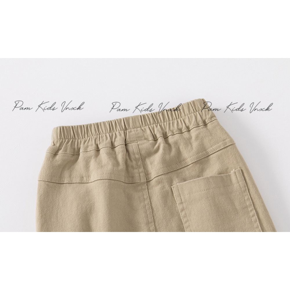 P335  Quần kaki dài bé trai vải siêu mềm, lưng thun co giãn form quần siêu đẹp