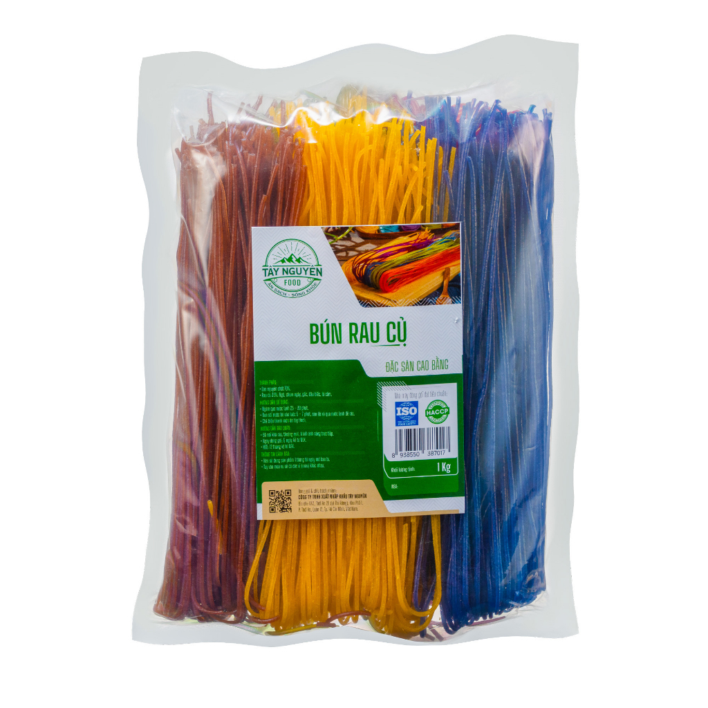 Bún Gạo Rau Củ Healthy, Eat Clean 1Kg - Tây Nguyên Food