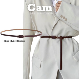  Thắt lưng da đai váy nữ bản nhỏ DV30 OMEGA KHÔNG CẦN BẤM LỖ dạng mảnh 1cm  Belt dây nịt đai váy đầm sơ mi sang chảnh 