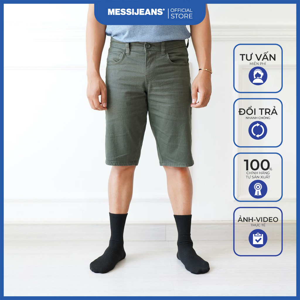 Quần nam short khaki MESSIJEANS MKB0199