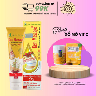 Kem tan mỡ Ngân Bình Tặng XÔ MỠ VIT C + GEN NỊT BỤNG kem tan mỡ bụng, đùi, bắp chân, bắp tay cấp tốc