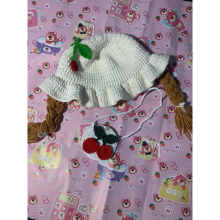 Mũ len tóc giả cho bé gái - móc len handmade