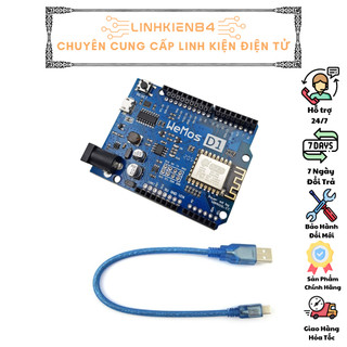 Kit học tập wemos d1 uno r3 wifi esp8266 ide
