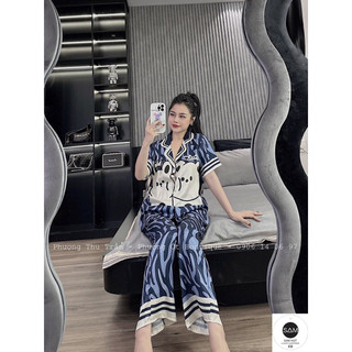 (FREESIZE TỪ 58KG TRỞ XUỐNG) ĐỒ BỘ NỮ LỤA SAM XƯỚC CAO CẤP MẪU MỚI NHẤT