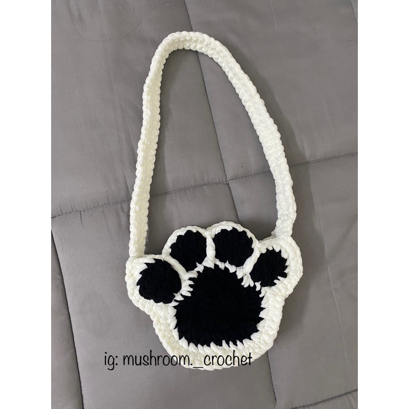 Cat paw bag - túi chân mèo bằng len