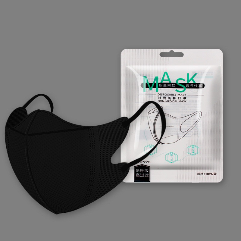 Combo 50 khẩu trang 3D mask màu đen