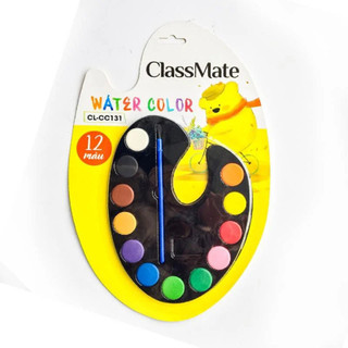 Màu nước 12 màu dạng nén, dạng bánh classmate cl-cc131