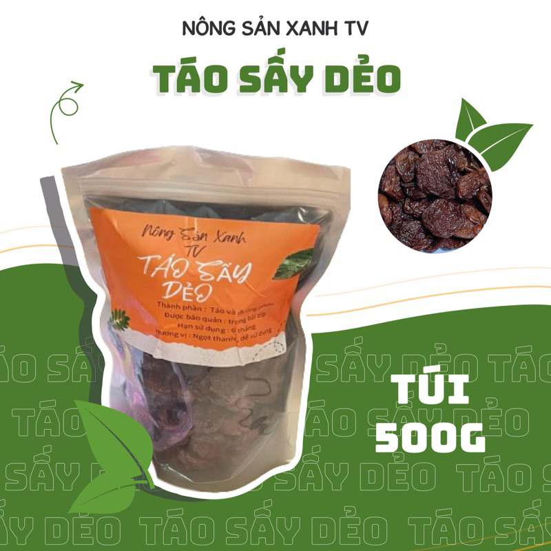 Táo Xanh sấy dẻo hữu cơ không hạt ít ngọt