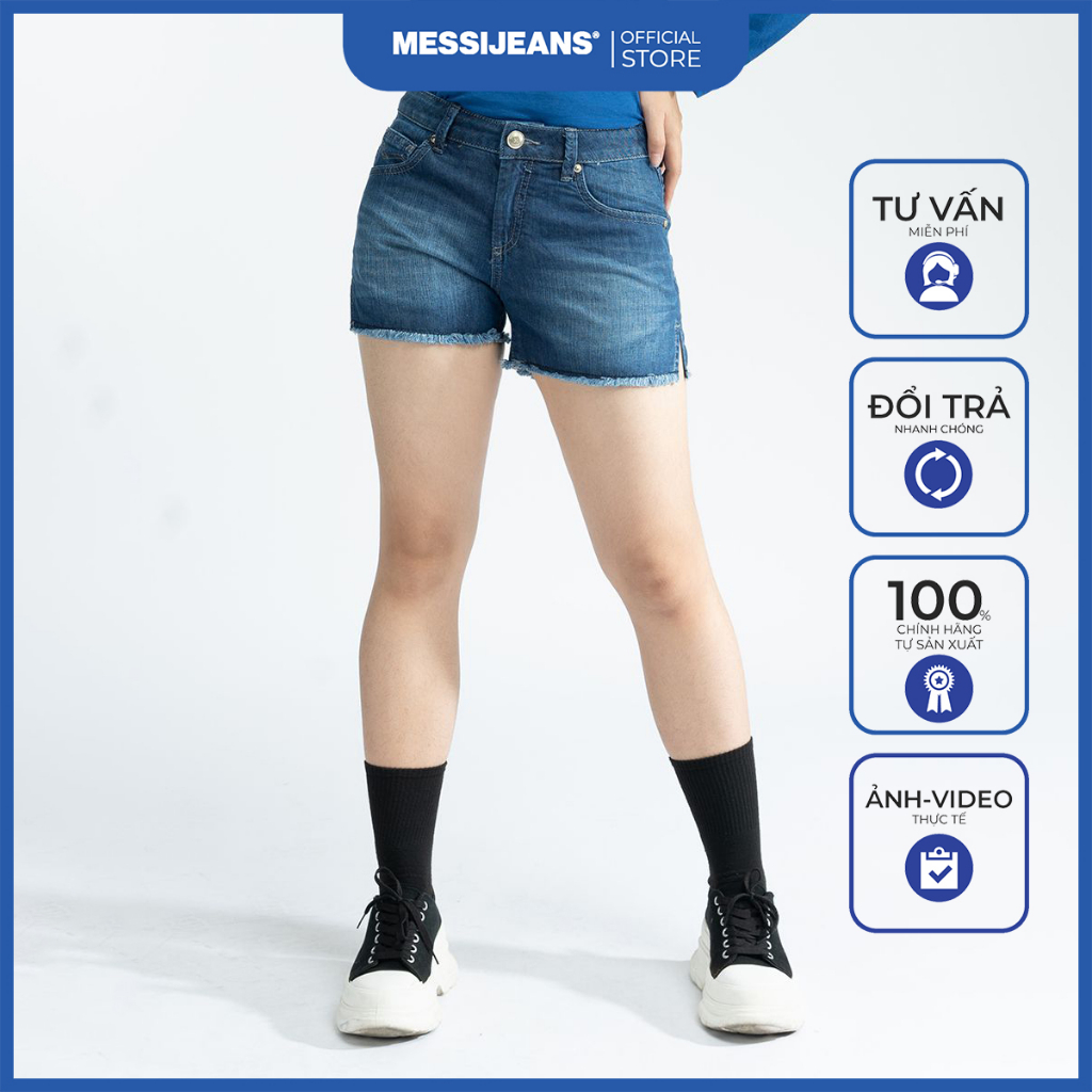 Quần short jeans nữ MESSIJEANS SJW1009-19
