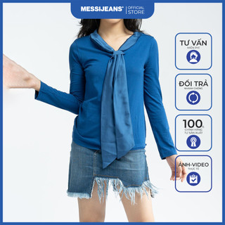 Áo kiểu nữ có nơ messijeans stw-693