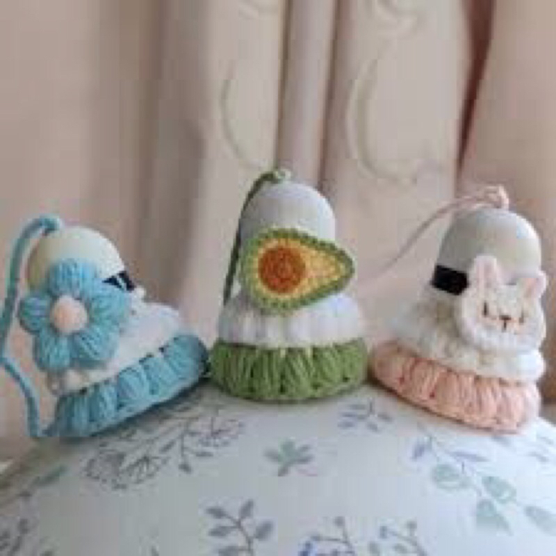 Móc khoá cầu lông len