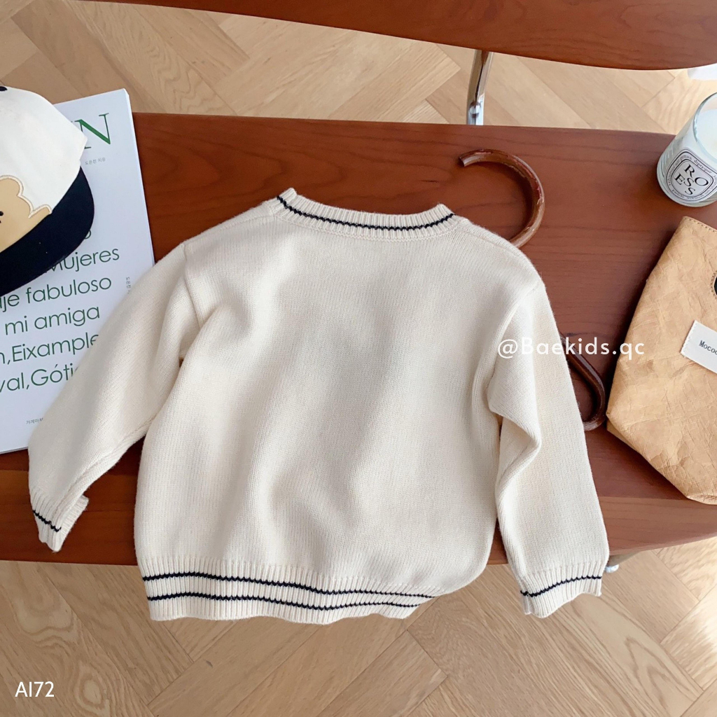 Áo len cho bé trai bé gái trẻ em BAE KIDS 11kg đến 34kg