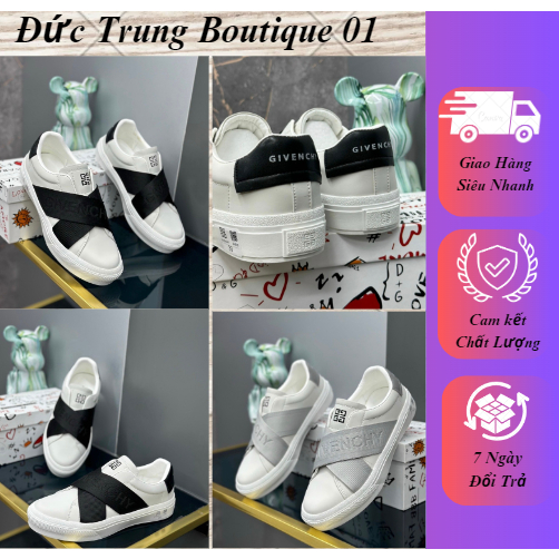 Giày Nam Họa Tiết Quai Ngang Không Dây Bản Siêu Cấp Newww