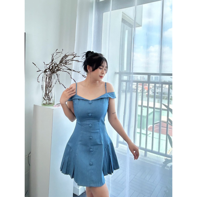 Đầm Moly 2d trễ vai  Cow.s.house ❤️