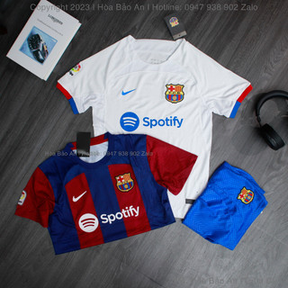 Áo Bóng Đá Barca mẫu mới 2024 - Vải thái chuẩn áo đáu phom 43-90kg