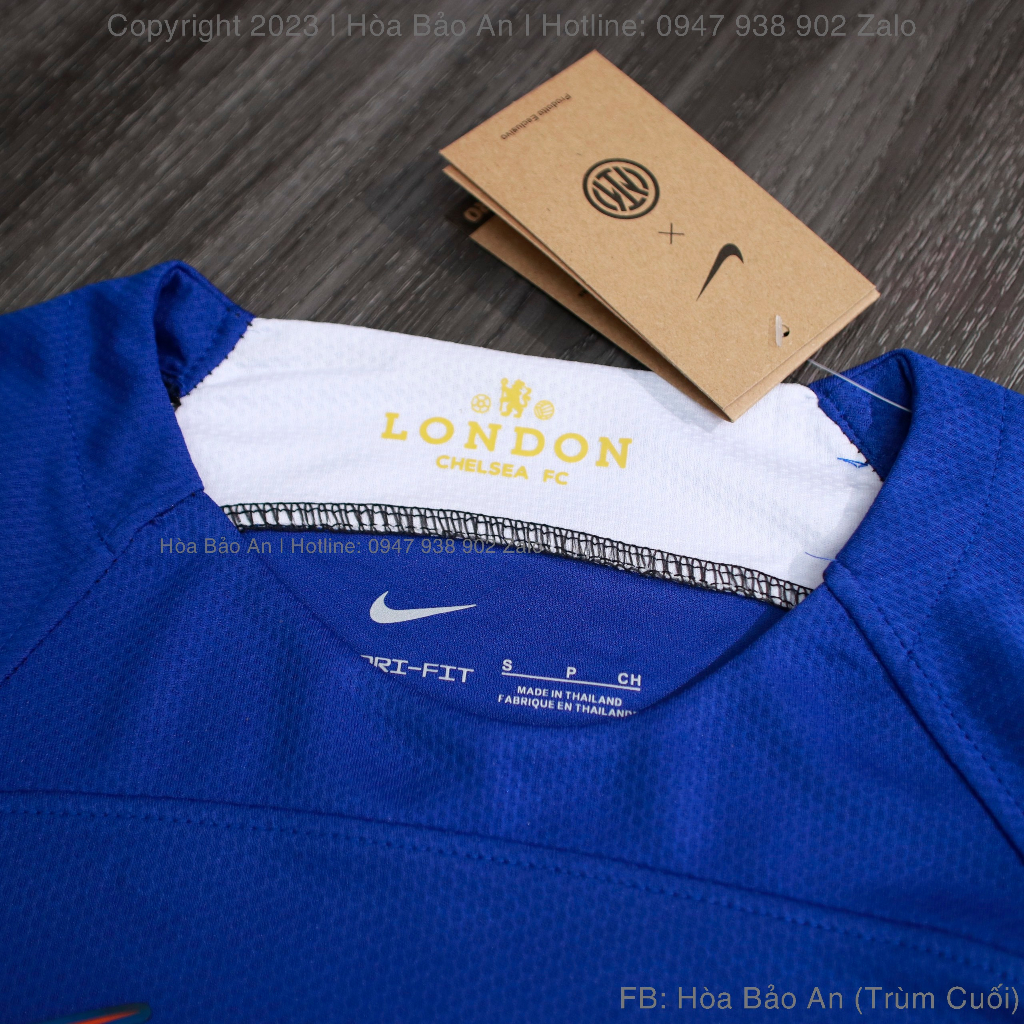 Bộ Quần Áo Bóng Đá CLB Chelsea 2023/24 Sân Nhà màu Xanh Vải Thái Cao Cấp Chuẩn Thi Đấu - Áo Chelsea 2023
