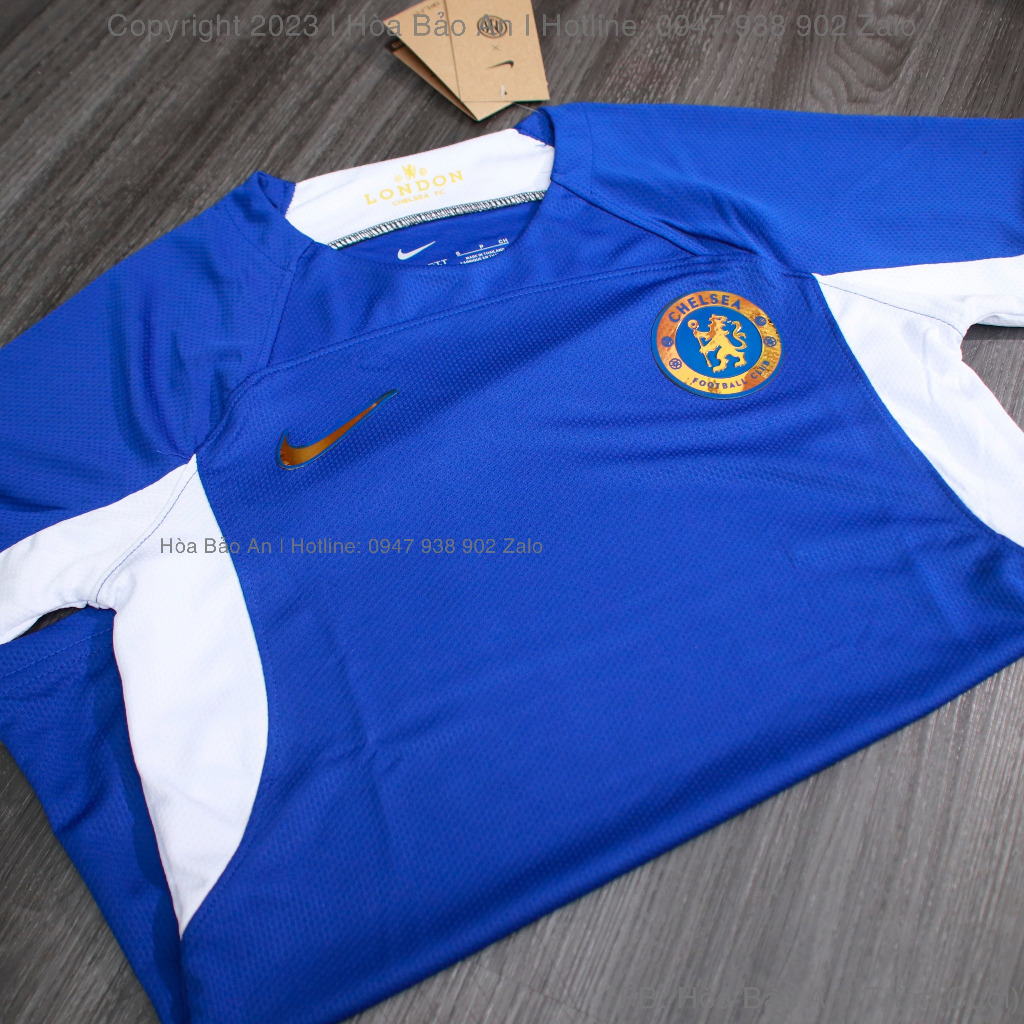 Bộ Quần Áo Bóng Đá CLB Chelsea 2023/24 Sân Nhà màu Xanh Vải Thái Cao Cấp Chuẩn Thi Đấu - Áo Chelsea 2023