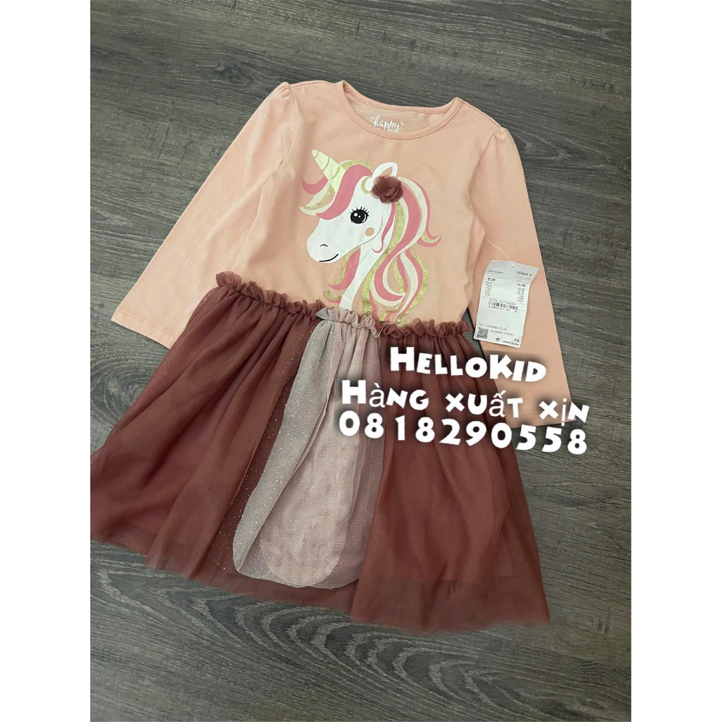 Váy ngựa pony cam hồng CA bé gái