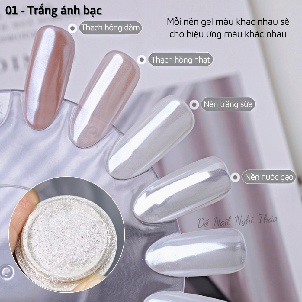 Tráng gương trắng ánh bạc NGHI THẢO