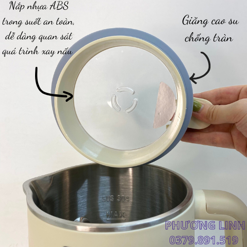 Máy Làm Sữa Hạt, Xay Nấu Đa Năng Mini SHARP KS161,KS162 - Dung Tích 1000ML- Công Suất 950W- Bảo Hành 12 Tháng