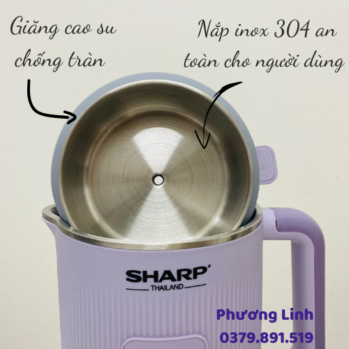 Máy Làm Sữa Hạt, Xay Nấu Đa Năng Mini SHARP KS161,KS162 - Dung Tích 1000ML- Công Suất 950W- Bảo Hành 12 Tháng